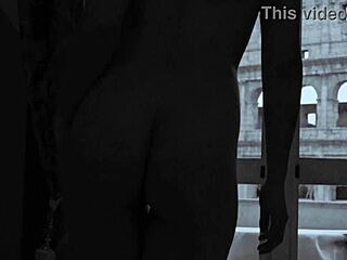 Lady Ana's gaping asshole takes double interracial anal fisting in colosseum