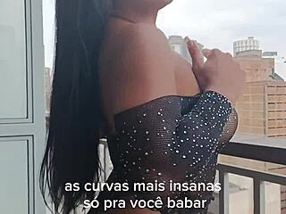 morena's tight pussy fucked hard on 14th floor gravity desire