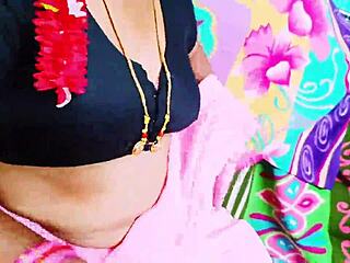 Desi Wife Joins Threesome with Dirty Telugu Talk and Natural Tits