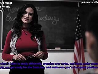 surrendering to teachers son cheerleader milf curvy 3some cum