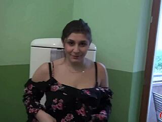 Curvy 21yo Berlin teen tricked into scout's monster cock ride