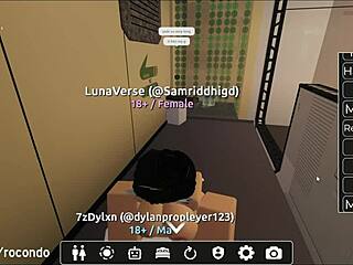 hot slut bends over doggystyle in intense roblox fuck game