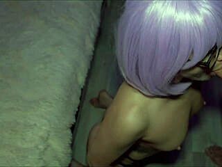 Roommate sucks huge cock gets doggystyled creampied hard