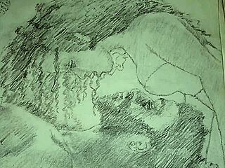 lingerie foreplay sketch: wanna feel my curves before we fuck?