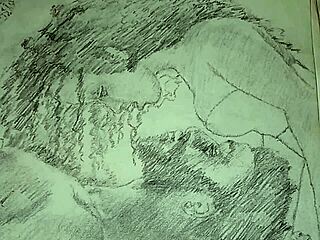 lingerie foreplay sketch: wanna feel my curves before we fuck?