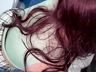 stepmom felt awkward teaching stepson sex in bathroom. she bent over on couch for anal instead