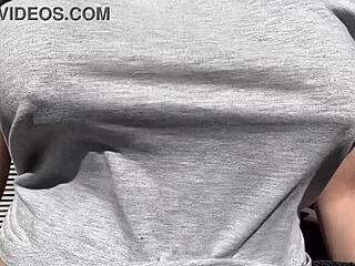 Stepmom artemisia's big boobs bounce wild horny outdoor session