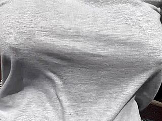 Stepmom artemisia's big boobs bounce wild horny outdoor session