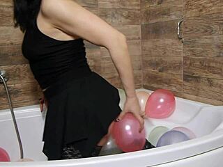 milfycalla weaves old balloon fetish clips with curvy seat worship in ep 11