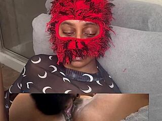 ebony squirts wildly in no-moan contest licking dripping wet pussy