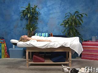 oily hands slide deep into fuck massage turning sensual rub into hardcore pounding