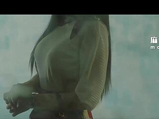 modelmedia asia young bride bai jie swaps wife at wedding with group pounding her big tits