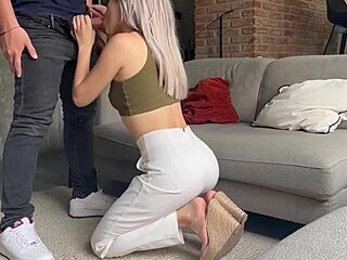 hot roommate gets rough lobby fuck from fat perv after drinks