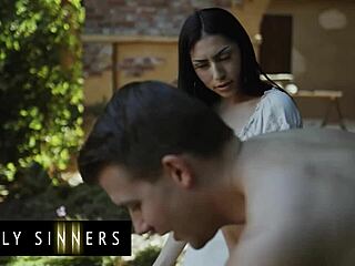 Stepsis Drowns Cheating Sorrows On Stepbro's Huge Cock With Sloppy Pussy Ride