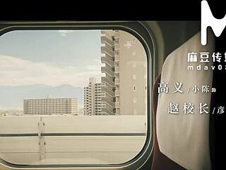 modelmedia asia young bride bai jie swaps wife at wedding with group pounding her big tits