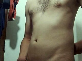 wanna watch me undress skinny body for solo bathroom masturbation?