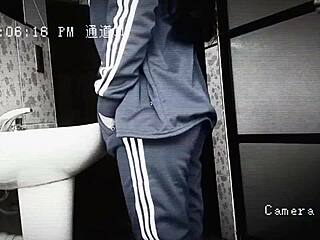 classmate sneaks bathroom fuck with slutty schoolgirl during break