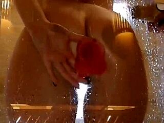 Juicy Ass Teen Spreads Pussy Toys in Steamy Shower Closeup