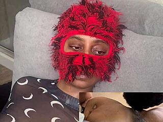 ebony squirts wildly in no-moan contest licking dripping wet pussy