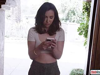 Petite Shemale Blind Date Devours Interracial Big Black Cock