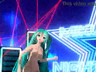 can hatsune miku's big tits handle night fever nude?