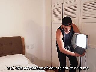 Photo shoot turns hot with juliana rose's deepthroat cowgirl ride