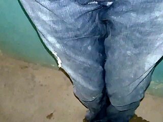 jeans soaked in double orgasm diaper wetting frenzy