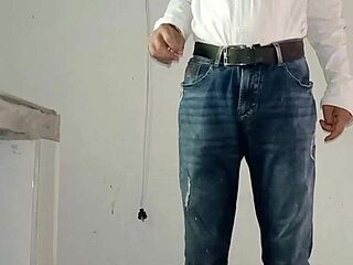 jeans soaked in double orgasm diaper wetting frenzy