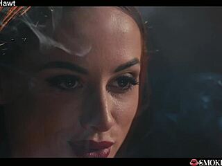 Redhead Audrey Reid's Sexy Pink Pussy Smokes And Sucks Hottest Cumshot Facial