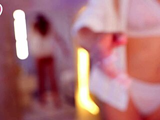 sexy blonde big tits striptease dance undressing solo toys masturbation ripped clothes!