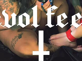 Exposed soles beg for bastinado torment in bound femdom foot fetish POV