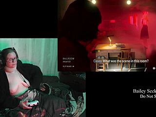 Naked BBW Gamer Feels Thrill and Exposure in Alan Wake 2 Playthrough Part 12