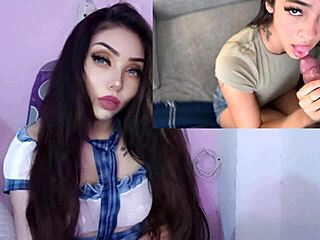 Horny Tattooed Latina Cums Hard on BF's Creampie Facial