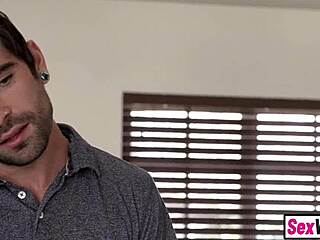 jealous stepsis joins stepbro babysitter for taboo teen threesome fuck