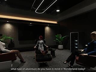 caroline explores lesbian fantasies with redhead strapon in rental cabin