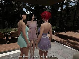 caroline explores lesbian fantasies with redhead strapon in rental cabin