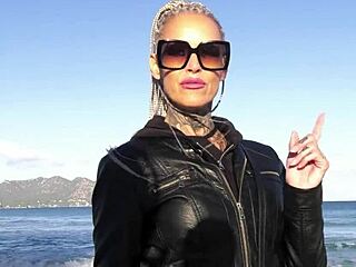 Slim tattooed German wife tempts no-condom hotel cheat with cum on narrow ass