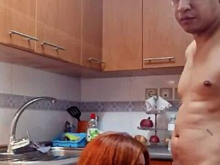 Think my stepmom's kitchen pounding beats any milf creampie porn