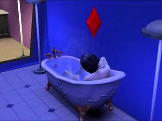 voyeur teen celebrity carmen masturbates small tits in pool bath comedy solo