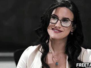 Milf teacher watches Ricky Spanish anal cheerleader on desk