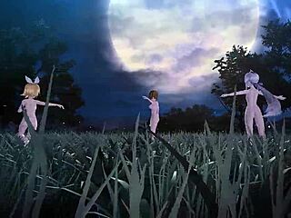 i can't stop staring at kagamine rin meiko and haku's full nude project diva mod bodies with big asses and tits