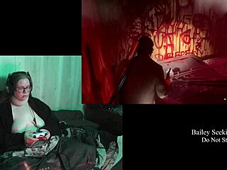 Naked BBW Gamer Feels Thrill and Exposure in Alan Wake 2 Playthrough Part 12