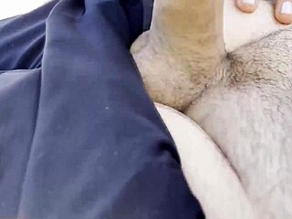 Milf Spots Jerking Cock By Pool And Drains It Dry