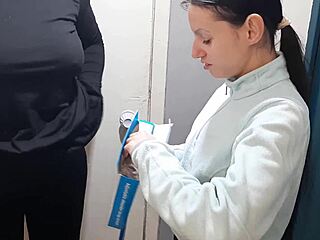 i reward delivery girl discount with dirty russian pussy licking orgasm