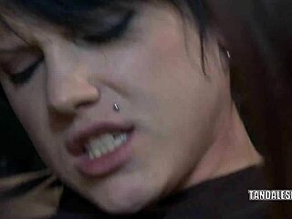 karlie licks cadence's pussy till she cums hard in lesbian heat!