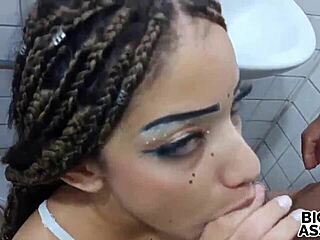 stepdad rams perfect big teen ass in bathroom cums deep inside breaking her tight hole