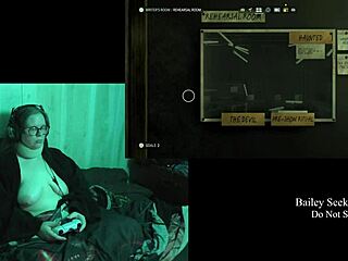Naked BBW Gamer Feels Thrill and Exposure in Alan Wake 2 Playthrough Part 12