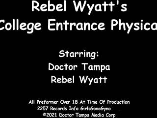 Rebel Wyatt strips for Tampa uni entrance physical backstage reveal