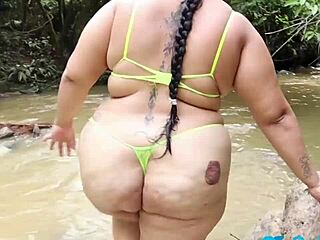 i fucked hot latina milf outdoors beach public cumshot