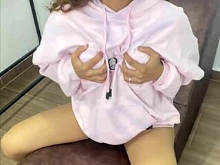 naughty petite latina teen fingers pretty pussy solo homemade